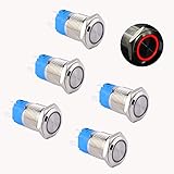 DMWD 5pcs 16mm Metal Waterproof Anti-Vandal