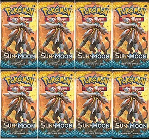 Pokemon TCG: Sun & Moon Booster Pack Moon Collection (8 Packs)