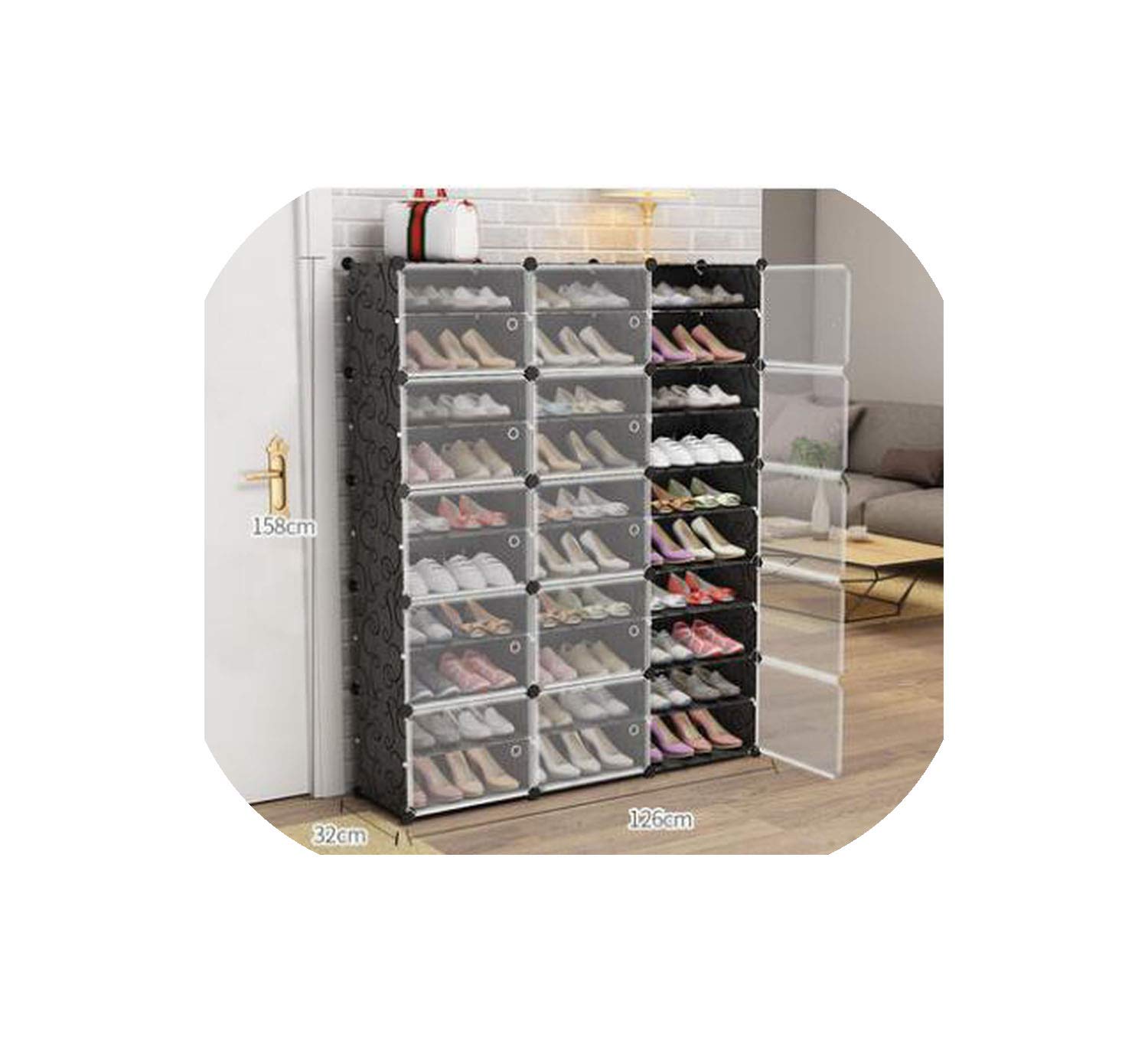 entertainment-moment Simple Shoe Economy Dust-Proof Dormitory Female Household Space Door Door Stora