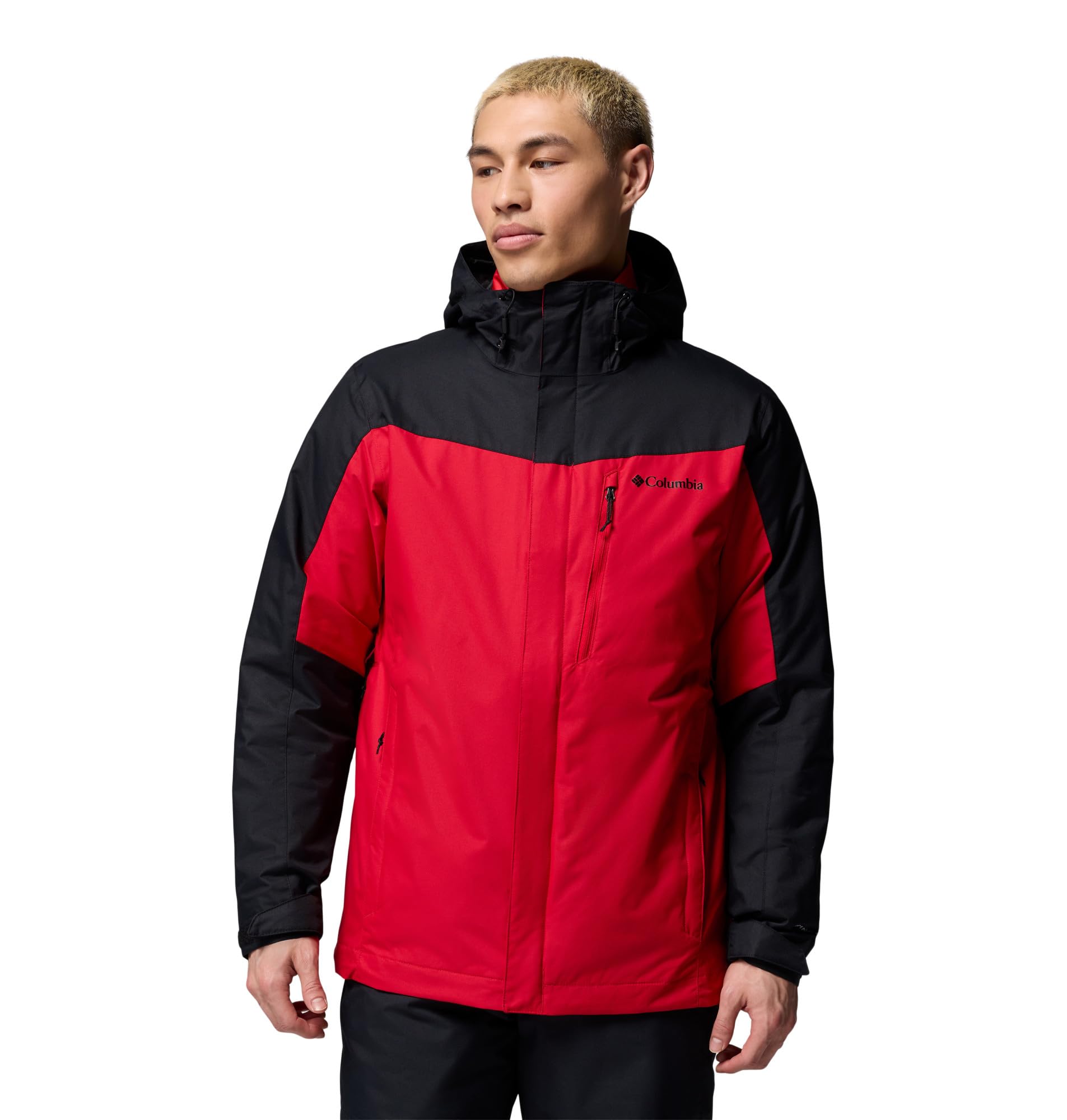 Columbia Mens Whirlibird V Interchange Jacket, Mountain Red/Black, XX-Large