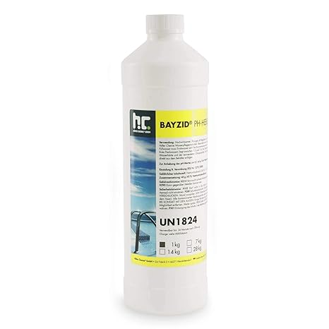 Höfer Chemie 6 x 1 kg pH-Heber flüssig - pH Plus flüssig für TOP Wasserwerte - Beste Qualität