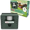 6-in-1 Pest Soldier Sentinel, Outdoor Electronic Pest Animal Ultrasonic Repeller, with Ac Adaptor For Deer Raccoon Rabbits Birds
