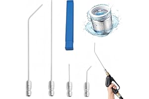 4 Pack High Pressure Washer Nozzle Kit for Washing Machine & AC Cleaning, 1/4 Quick Connect Stainless Steel Wand with Straigh