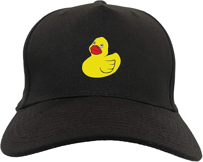 Rubber Ducky Cool Funny 5Panel Snapback Hat (Black) at Amazon