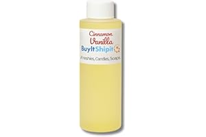 Buyitshipit - Cinnamon Vanilla Fragrance from Our Holiday Collection - Perfect for Adding Aroma to Freshies, Candles, Soaps, and Diffusers - 4 Ounces
