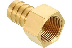 Kozelo Pack of 1 Brass Hose Barb Fittings 3/4" Hose Barb to 3/4" NPT Female Fittings for Home Machines, Massage Bathtubs, Irrigation Systems, Brewing Equipment