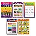 Educational Posters for Kids Preschool Learning with Glue Point Dot for Nursery Homeschool Kindergarten Classroom - Numbers Alphabet Days Time Colors and More, 16 x 11 Inch, Set of 15
