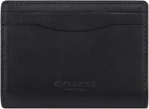 Amazon Coach コーチ ケース カードケース メンズ 無地 Qb Bk ブラック レザー アウトレット 並行輸入品 Coach コーチ 定期入れ
