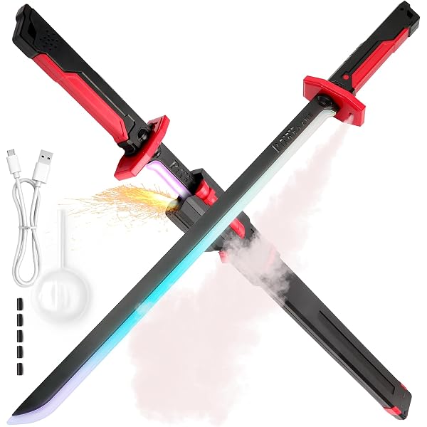 Amazon.com: Cyberpunk Spark Sword – 31.5in LED Blade, Mist Spray