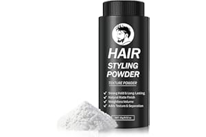 DAMUSI Hair Styling Powder for Men & Women - Volumizing and Texturizing Powder Matte Finish Natural Look Mattifying Hair Texture powder All-Day Hold 0.52 Oz
