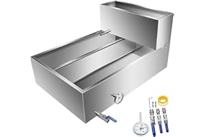 MELEG Maple Syrup Evaporator Pan Set - Heavy Duty Maple Sap Evaporator Pan -Syrup Evaporator for Maple Syrup Production - for Maple Syrup Boiling,36"D X 24"W X 18.5"H