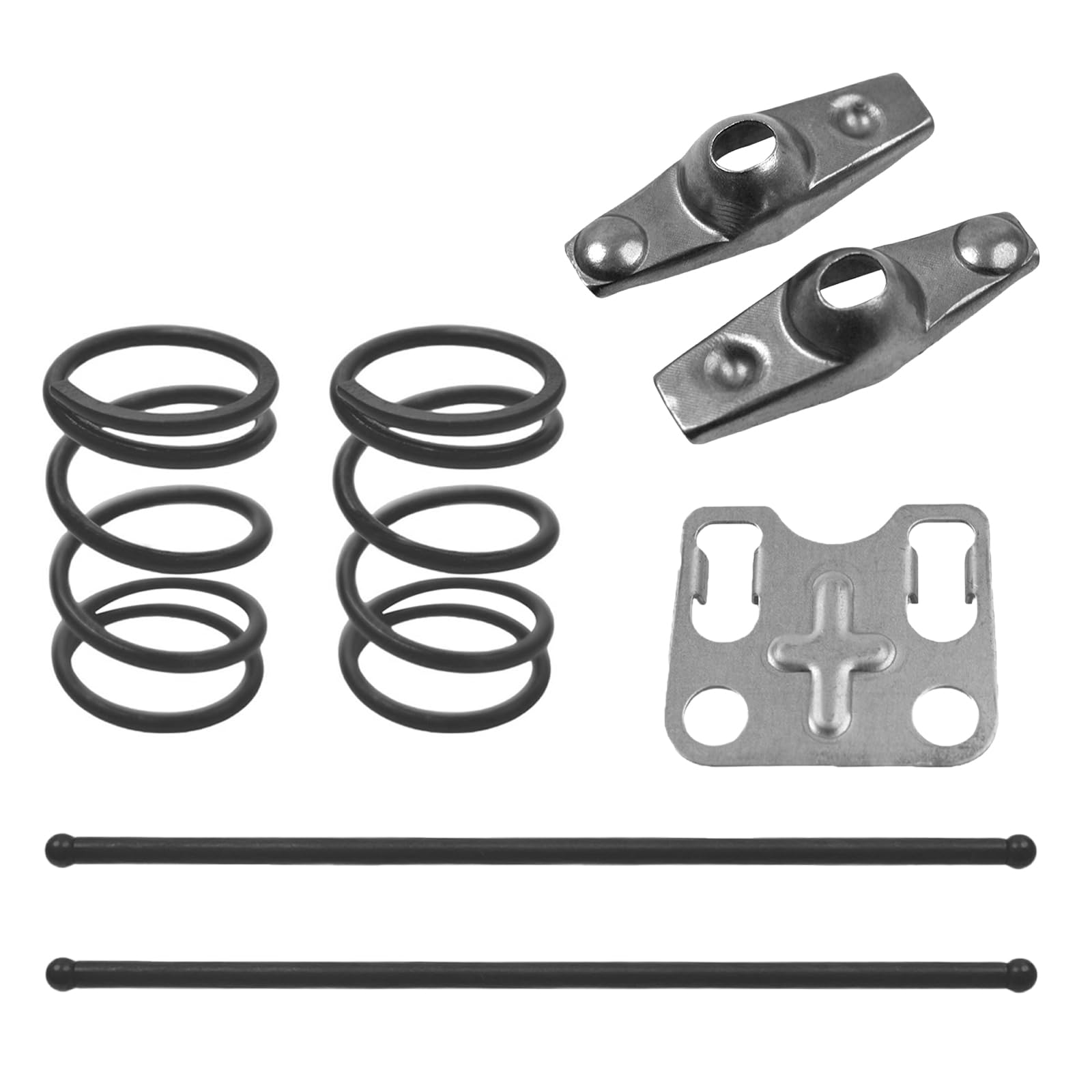 Photo 1 of 1.3 Ratio Stamped Steel Rocker Arms Kit with Pushrod and 22 Lb Spring for Honda GX160 GX200 for Predator 212 non-hemi 196cc 208cc for Clones 196cc 208cc for coleman for lifan Go Kart Parts
