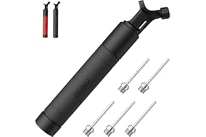 Motorenbau Ball Pump, Portable Air Pump with 5 Needles, Nozzle, Ball Pump Inflator Kit with Push & Pull Inflating System, Hand Pump for All Sport Balls, Volleyball, Basketball, Football & Soccer Ball