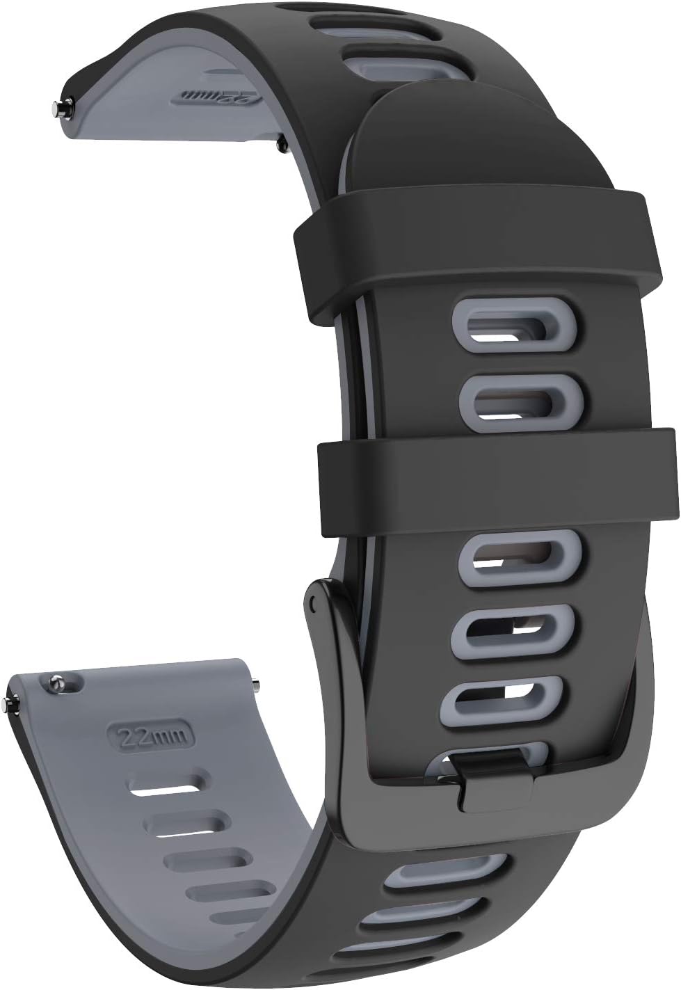 ISABAKE Strap for Garmin Vivoactive 4, Venu 2-22mm Silicone Quick Release Band for Forerunner 255/Forerunner 265 Music/Venu 3