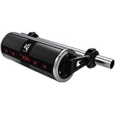 KSPEAKER Motorcycle Speakers Bluetooth Waterproof Radio Audio System Built-in Amplifier, Great for ATV, Scooter Bike,12 Volt Vehicle,3 Inch Metal Mp3 Player, K2ch