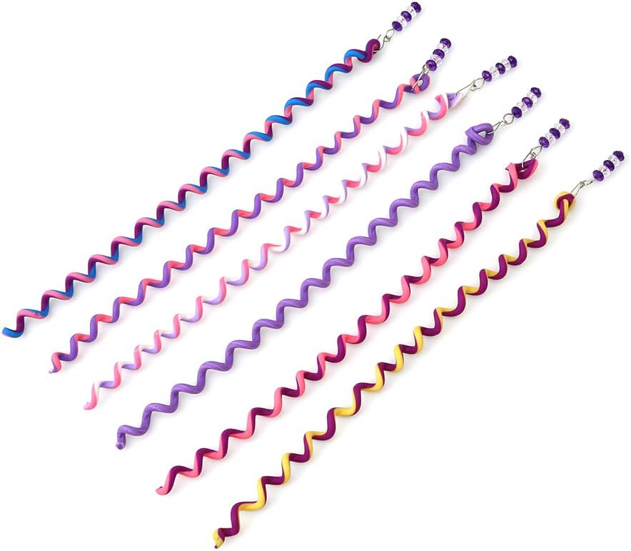 Lalang Ladies Girls Hair Spiral Spin Flexible Wire Spiral Hair Twist