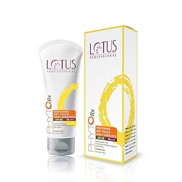 Lotus Professional Phytorx Whitening Dry-Touch Daily Sunblock Spf 80 Pa++, 50 g