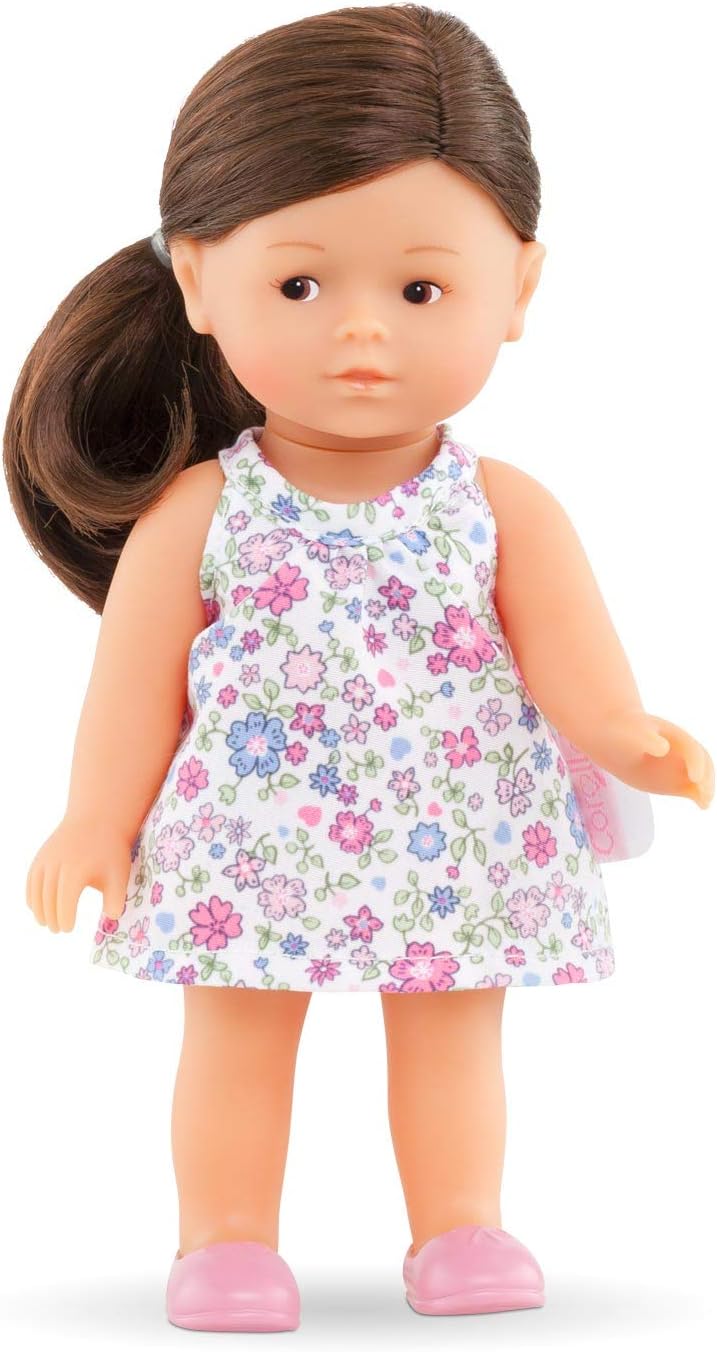 Corolle 9000240020 Romy Brunette Les Trendies Mini Corolline 20 cm, French Doll with Charm and Vanilla Fragrance, 20 cm - Image 3