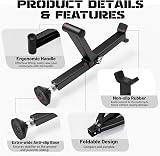 JFG RACING Motorcycle Rear Wheel Stand Foldable Paddock Stand Black view 4