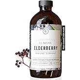 Rowe Casa Organics Elderberry Immune Support with Antioxidants, Zinc, and Vitamin C for Kids and Adults, Organic Elderberry Syrup for Immune Support, 16 Fl Oz