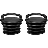 TLAOISUS 2PCS Kayak Scupper Plugs Canoe Boat Scupper Drain Holes Stopper with Silicone Handle Universal Kayak Plugs for sit on top Scupper Plugs for Kayak Canoe Boat, Black