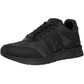 EA7 Men's Mesh Logo Trainers, Triple Black