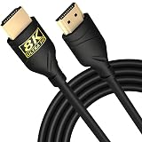 TCNEWCL 8K@60Hz HDMI Cable 2.1, 6.6FT Ultra High Speed HDMI Cord, Support 4K 8K HDCP, HDR 10, 4K@120Hz 144Hz, for Laptop, PC, HDTV, PS4/5, Xbox