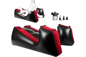 Inflatable Sex Sofa for Adult, PVC Flocked Sex Chair Furniture with Electirc Inflator, Multifunctional Adult Sex Toys, Couple