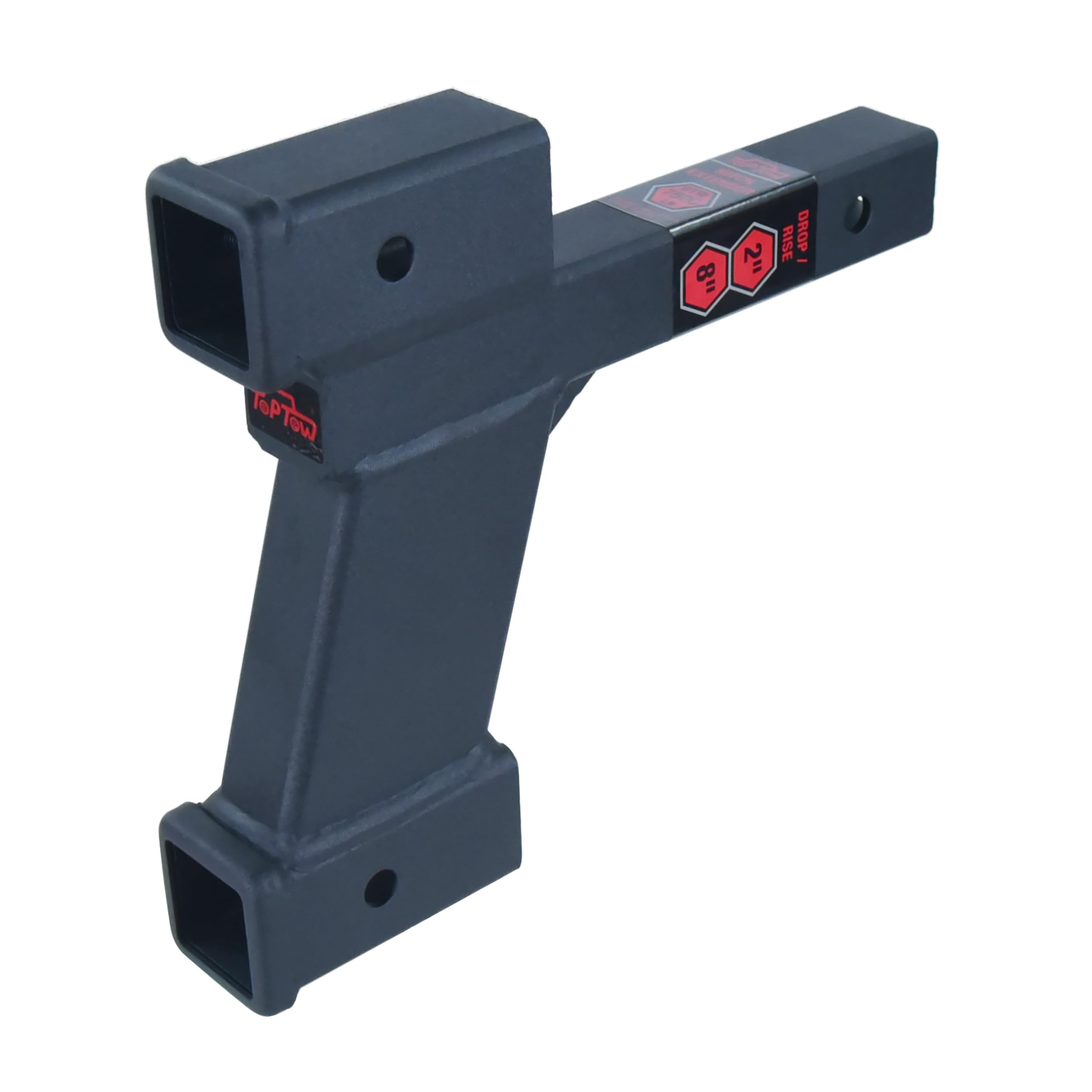 Photo 1 of TOPTOW 64086 Trailer Dual Hitch Extender, 2-1/4-inch & 8-1/4-inch Rise/Drop, 2" Receiver, 2-inch Shank, 7500lbs Capacity…