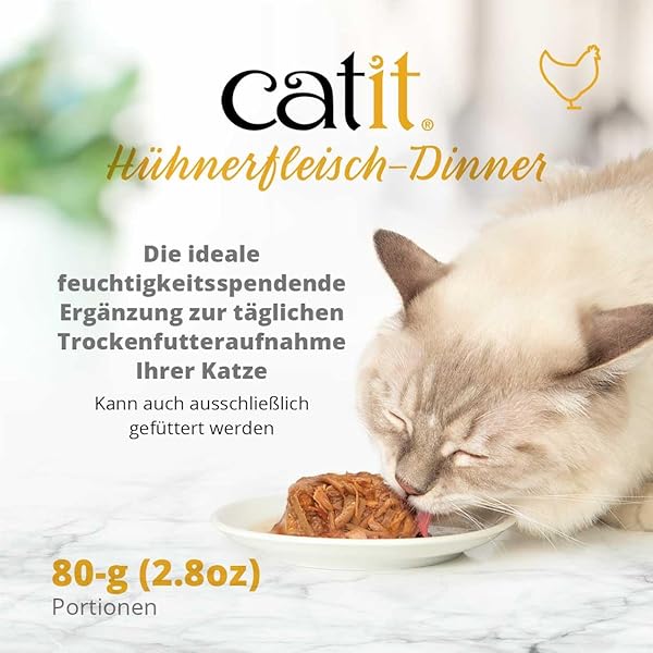 CATIT CHICKEN DINNER WITH DUCK & POTATO – HYDRATING AND HEALTHY WET CAT FOOD FOR CATS OF ALL AGES