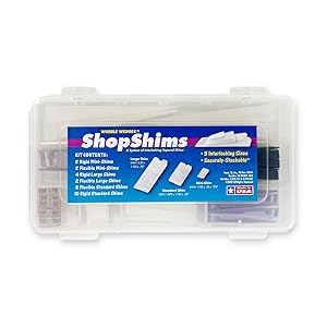 WOBBLE WEDGES - ShopShim Kit, 37pc Variety Pack, Rigid and Flexible Standard Size, BigGap and Mini Wedges: Level Furniture, Toilets, Household Appliances and Restaurant Tables