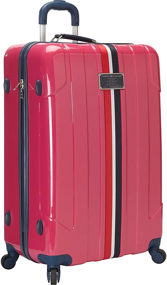 tommy hilfiger pink luggage