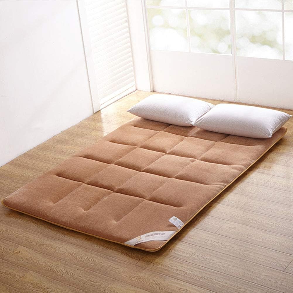 Thicken Tatami Colchón plegable para adultos, transpirable, futón