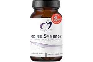 Designs for Health Iodine with Selenium - Iodine Synergy, 10mg Potassium Iodide + 40mcg Selenium (Selenomethionine) Supplement for Thyroid Support - Non-GMO + Gluten-Free (120 Capsules)