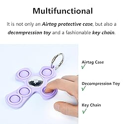 NOVAKE Compatible with AirTag Case Keychain Air Tag