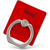 AAUXX 正規代理店品 iRing 車載ホルダーになるフック付 iPhone スマートフォン タブレット スタンド スマホリング アップルレッド