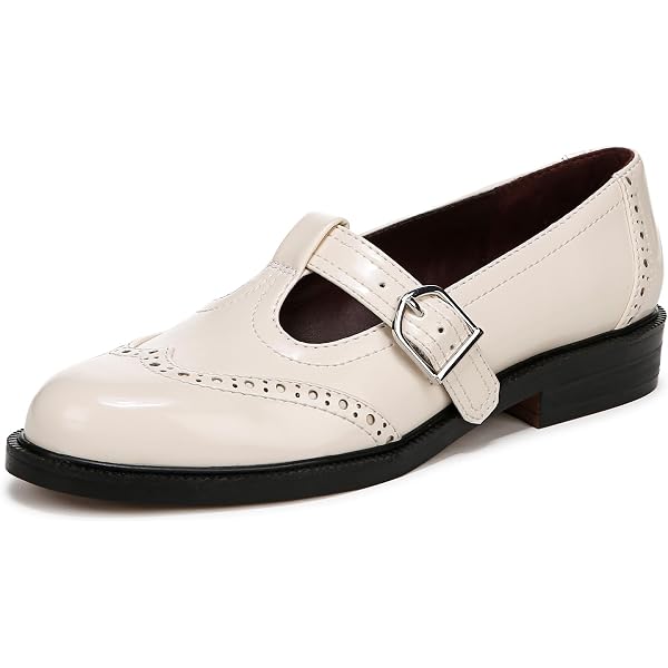 NEW Franco Sarto L-Preston White Heel Oxford Shoes 8M NIB Amazon.com | Franco Sarto Womens Preston Chunky Heel Lace Up  main image 3