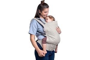 Beco Toddler Carrier (20-60 lbs) with Extra Wide Seat, 100% Cotton - Front-Carry & Backpack Style - Lightweight & Ergonomic S
