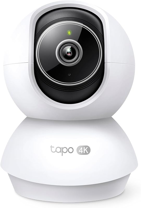 C250 4K Cámara de vigilancia Interior 360°, detección de IA Local y Seguimiento de Movimiento con Zoom, visión Nocturna por Infrarrojos, Zona de Bloqueo de privacidad, Memoria Micro SD o Nube