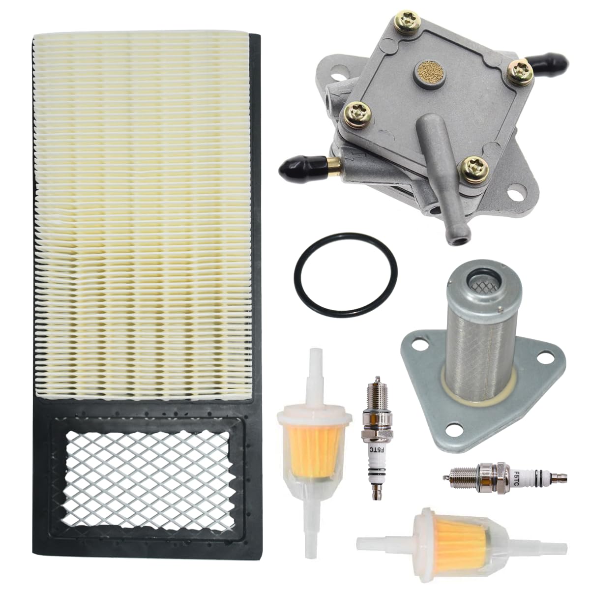Photo 1 of Cylinman 72021-G01 Fuel Pump 72144-G01 Air Filter Kit Fit For EZGO Golf Cart TXT Medalist 4 Cycle 295cc 350cc Replaces for 26591-G01 72368-G01 With Spark Plug Fuel Filter Golf Cart Parts
