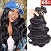 QTHAIR 8A Brazilian Virgin Hair Body Wave Human Hair 100% Unprocessed Body Wave Brazilian Virgin Hair Weave Natural Black Color Brazilian Body Wave Hair Bundles
