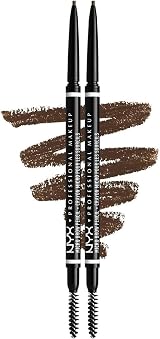 NYX Micro Brow Pencil Ultra Slim Dual Ended Brunette Pack of 2