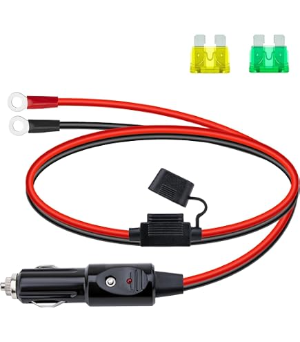 30 amp cigarette lighter socket Amazon.com: 12V/24V Car Cigarette Lighter Splitter, 30A Dual Socket with  14-inch 12AWG Cord, Fused Protection : Automotive