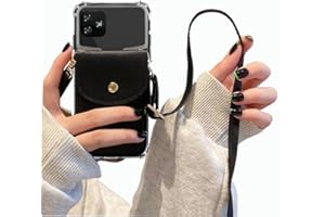 Tuxiwei for Foxx FOXXD A56 Case, Foxx A56 Phone Case Wallet Back with Card Holder, Shockproof Faux Leather Case Crossbody Adjustable Lanyard Hands Free | Kickstand/Stand with Magnetic Closure -Black