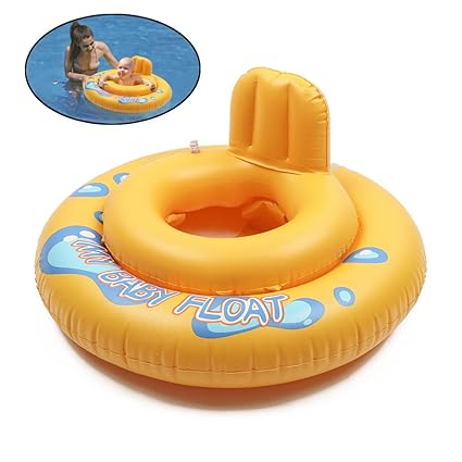 Tita Dong Inflatable Baby Pool Float Toddler Infant Swimming Ring Safety Swim Floaties With Chair Tube Seat Boat Pool Underarm Floating Float Beach