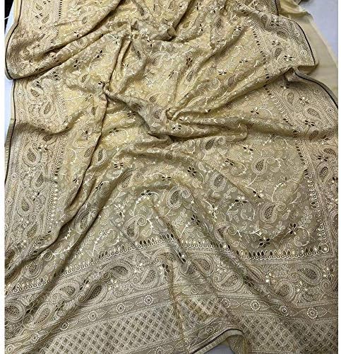 Fashion Vibes Sabyasachi Inspired Chikankari Georgette Sarees