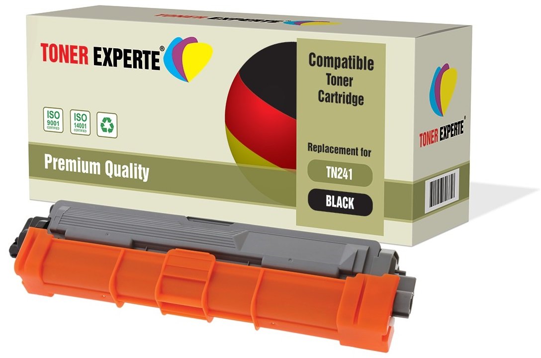 TONER EXPERTE® Compatible with TN-241BK TN241 Black Premium Toner Cartridge for Brother DCP-9015CDW DCP-9020CDW MFC-9140CDN MFC-9330CDW MFC-9340CDW HL-3140CW HL-3142CW HL-3150CDW HL-3152CDW HL-3170CDW