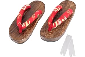 Cutey May Kids Japanese Traditional Shoes Wooden Sandals Geta Clog nezuko Cosplay Boys Girls Costume