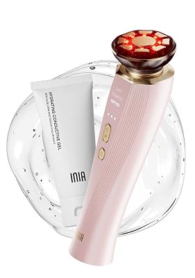 INIA 3-in-1 Red Light Therapy for Face and Neck Beauty Device for Puffiness & Skin Firming Skincare Tool