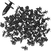 Anxingo 100Pcs 8mm Car Retainer Clips Nylon Auto Body Bumper Fasteners Rivets Fender Clips for Polaris Ranger RZR Honda Repla